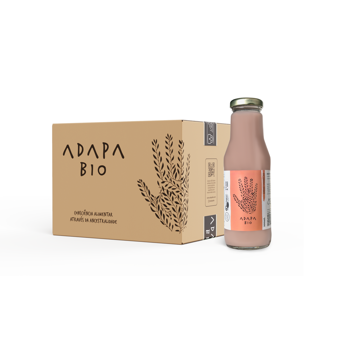 12 un. Bebida de Arroz Vermelho 300ml
