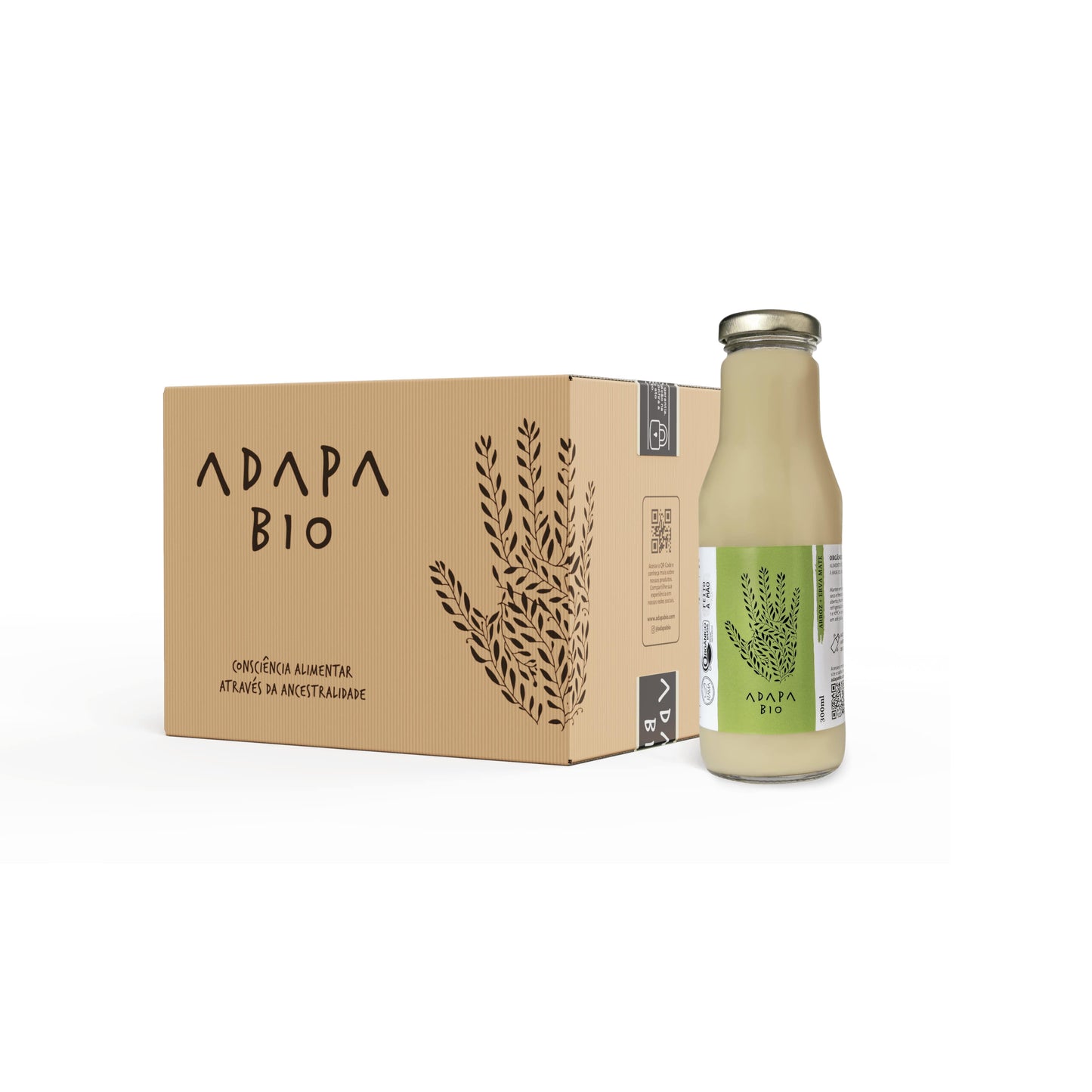 12 un. Bebida de Arroz + Erva Mate 300ml